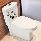 Flower Toilet Seat Wall Sticker Bathroom Decoration Decals Decor Butterfly Bdg5