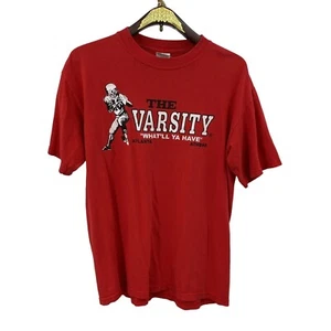 THE VARSITY Atlanta Athens T-Shirt Tee Size Medium Red "What'll Ya Have" - Picture 1 of 4