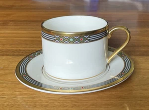 Lenox Melisande Neo Art Deco Cup And Saucer By Lenox - Picture 1 of 6