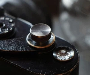 NANIGASHI Shutter Release Button BRASS BLACK  ' LARGE '  L Size - Picture 1 of 9