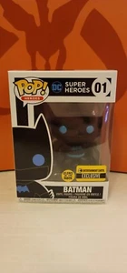 DC Heroes #0001 Funko POP! Batman *GITD/Silhouette* (Entertainment Earth) - Picture 1 of 6
