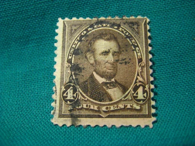 4c Abraham Lincoln-Used Single-Scott# 269-Issued 1895-Light Cancel - Image 1 of 2