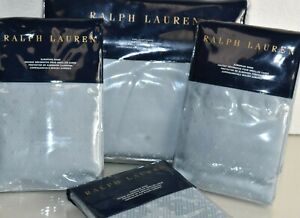 $1245 NEW Ralph Lauren Bedford Jacquard Sanibel Blue DUVET KING +3 EURO SHAMS