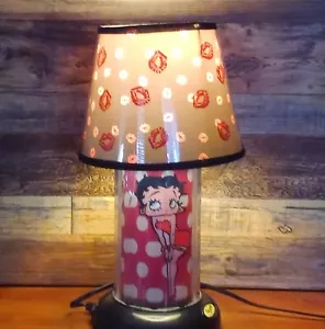 Betty Boop Table Lamp - Two Separate Lights - 1 in Lamp Shade and 1 in Column - Picture 1 of 7