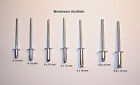 Blindnieten Alu/Stahl Flachrundkopf 4x6,4x8,4x10,4x12,4x16,4,8x6,4,8x12 mm
