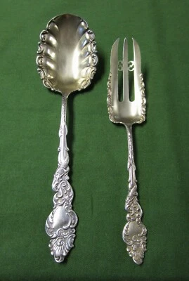 Cuchara para servir y pastelería Columbia Rogers plateada 1893 sin monograma TC Foto 1 de 4