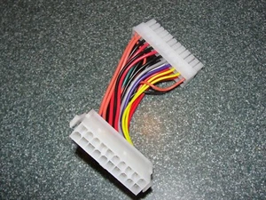 ATX Power cable 20 pin Female to 24 pin Male for the Motherboard. - Picture 1 of 5