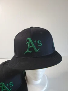 Sombrero trasero a presión negro y verde Oakland A's-SGA 2022 patrocinador Chevrolet. (1) Sombrero - Imagen 1 de 8