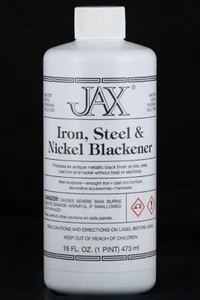 Pátina ennegrecedora negra Jax para hierro, acero y níquel - 16 oz. - Imagen 1 de 2