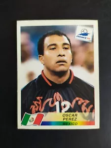 FIGURINA WORLD CUP FRANCE 98 PANINI MESSICO PEREZ n. 370 NUOVA CON VELINA - Foto 1 di 2