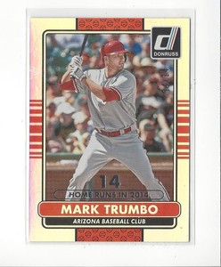 2015 Donruss Stat Line Season (HR) #47 Mark Trumbo D-Backs 14/14 