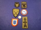 #15 of 53, 6x USA MILITARY PATCHES - RED ARROW, INFANTRY DIV, CAVALRY BRIGADE