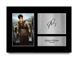 Dylan O'Brien Maze Runner Gift Signed Autograph A4 Picture Print to Movie Fans - Picture 1 of 24