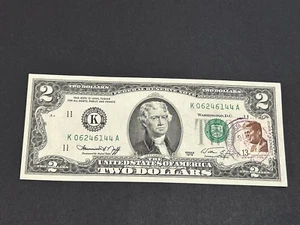1976 $2 Dollar Bill ***Stamped*** US Note LOW Shipping!!! - Picture 1 of 2
