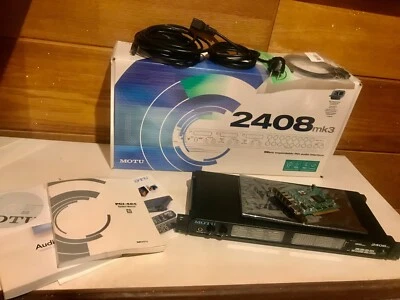 MOTU 2408 mk3 incl. PCI-X 424 Card, Manuals, Cables, Software - Bild 1 von 2
