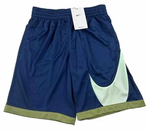 Nike Dri-FIT Big Kids Boys Basketball Shorts 8” Blue Teal Green Large DM8186 New - Picture 1 of 8
