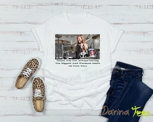 R.I.P. TAYLOR HAWKINS DRUMMER * FOO FIGHTERS * Tribute * T-shirt Lady Fit Slim - Picture 1 of 9