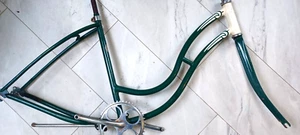 1950s, Schwinn Ladies Klunker Wasp, Chicago Frame, Fork, Crankset, & extras - Picture 1 of 17
