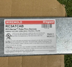 Legrand Wiremold RC3ATCAB Brass Poke-Thru Device Receptable Multi-Outlet - Picture 1 of 11