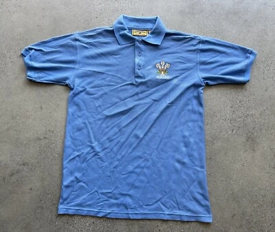 Polo Timberjack ICH DIEN Príncipe de Gales Plumas Azul Talla XL De Colección Foto 1 de 4
