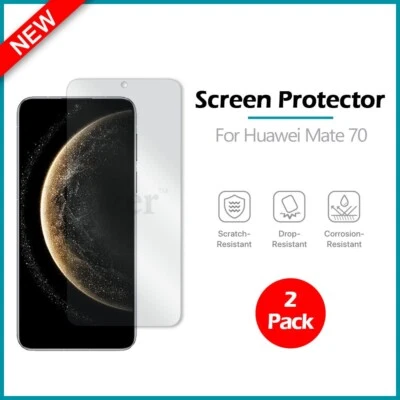 2-Pack LCD Ultra Clear HD Screen Protector for Android Phone Huawei Mate 70 - Image 1 of 4