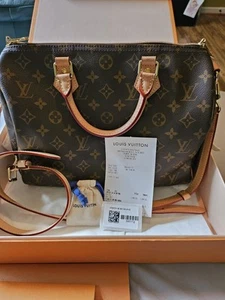 Louis Vuitton Speedy 30 Bandouliere monogram canvas full set original receipt - Picture 1 of 12