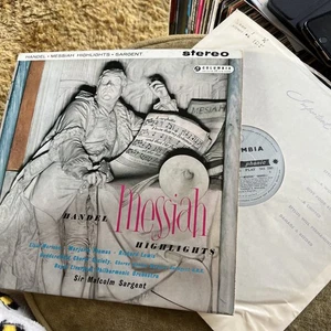 SAX 2365 Handel MESSIAH / Malcolm Sargent / 1959 Blue Silver Columbia Stereo - Picture 1 of 6