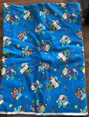 Tela acolchada de franela de finales de los 90 Rugrats de 3 yardas Viacon International 110”x 44” Foto 1 de 4