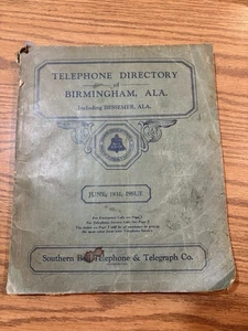 Southern Bell 1931 Birmingham Alabama Telefonbuch - Bild 1 von 11