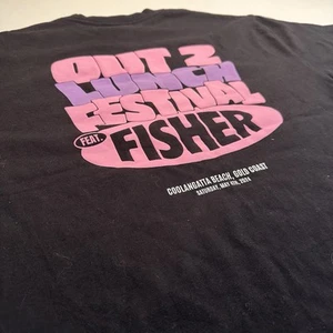 Fisher Out To Lunch T Shirt Large EDM Electric DJ Music Festival Authentic Merch - Bild 1 von 4