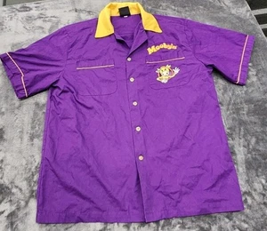 Camisa de Trabajo Clerks 2 Vintage Moobys Para Hombres Pequeña Hilton Bowling Retro Púrpura - Imagen 1 de 9