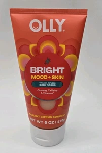 Neu ungeöffnet Olly Bright Mood + Haut Körperpeeling 6 Unzen Zitrus Johannisbeere Duft - Bild 1 von 4