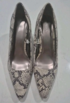 Zapatos de tacón alto Merona imitación piel de serpiente talla 7 Foto 1 de 4