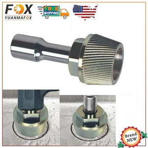 1.5'' Tub Drain Extractor with 1/2'' Socket Bathtub Remover Colourful Galvanized - Picture 1 of 9