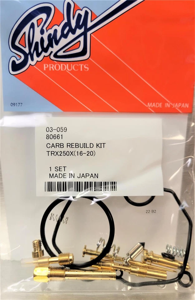 Kit Reconstrucción Reparación Carburador Honda TRX250X '16-21 4 Tiempos Foto 1 de 1