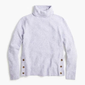 Maglione J Crew donna taglia large pullover girocollo maglia extra morbida viola top - Foto 1 di 7
