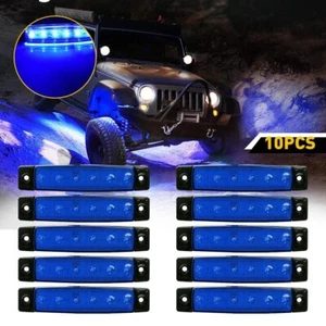 20 luces LED de rueda debajo de la carrocería Blue Pods para Jeep todoterreno camión UTV ATV barco - Imagen 1 de 31