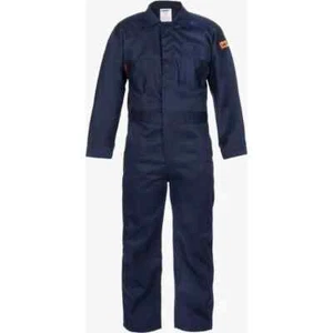 Lakeland FR 7 oz. Cotton Coveralls, Navy Blue, C07113-MD-30, 40-42 In Chest (MD) - Picture 1 of 1