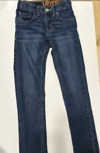 Levi's Boys 510 Jeans Size 8 Med Blue Denim Adjustable Waist - Picture 1 of 5