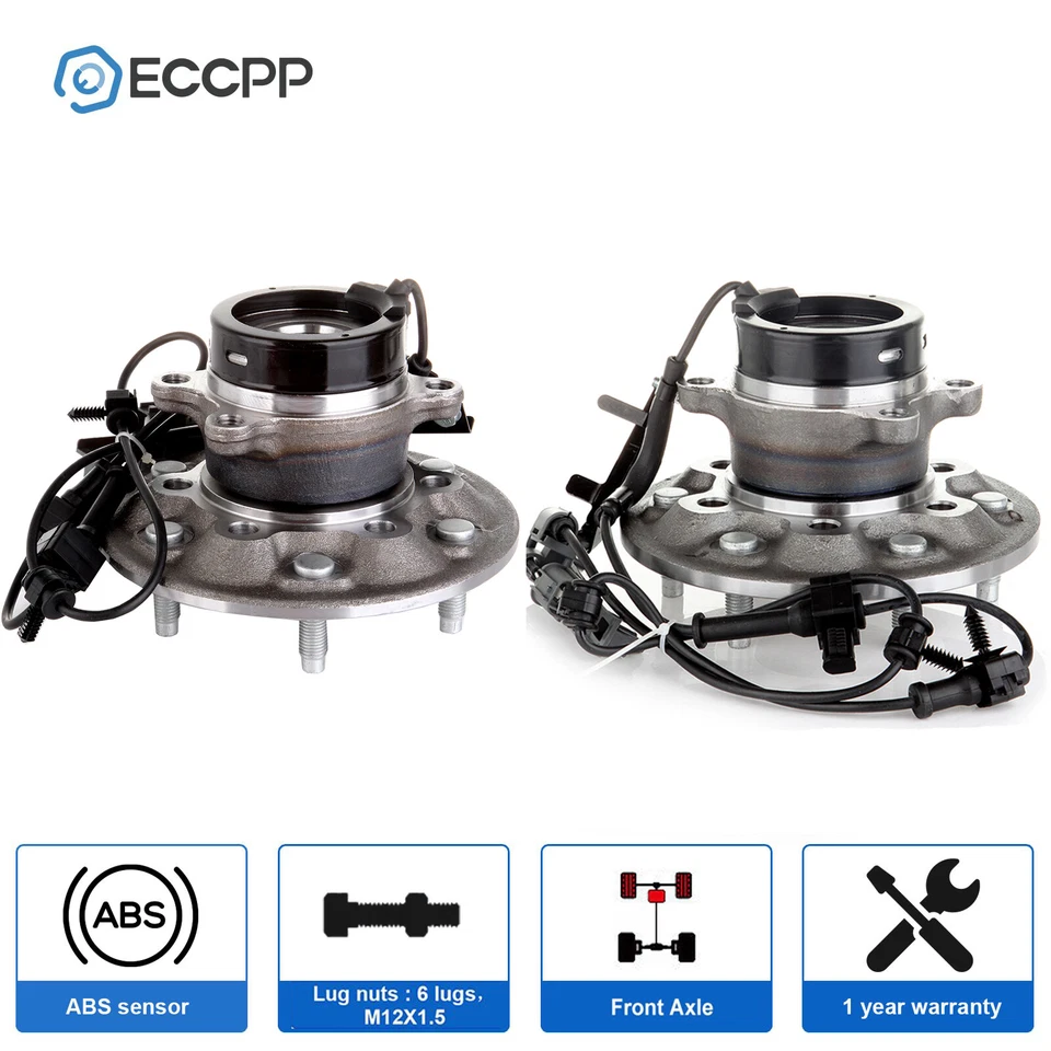 2 piezas cojinetes de cubo de rueda delantera 4x4 para Chevy Colorado GMC Canyon 2004-2007 2008 Foto 1 de 4