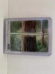 Star Wars Sketch Card by Alex Mines Light Saber Puzzle? - Picture 1 of 2