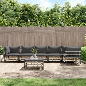 Homgoday 7-TLG. Gartenlounge Set Gartensofa Gartenmöbel Set Sitzgruppe W9P5 - Bild 1 von 9