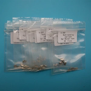 10 X Tubo bucal de ortodoncia dental 1er molar adhesivo no convertible 022 Roth - Imagen 1 de 6
