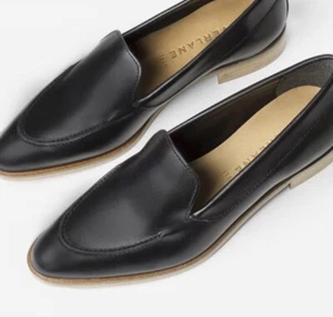Zapato Plano Everlane The Modern Mocasín Cuero Negro •Mujer 11• Hecho en Italia $185 - Imagen 1 de 10