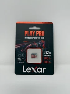 Carte microSDXC Express Lexar 512 Go Play Pro (LMSXPS0512G) - R:900 Mo/s L:600 Mo/s - Photo 1/2