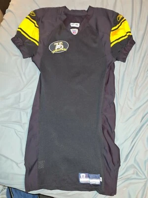 Camiseta de fútbol emitida por equipos alternativos Pittsburgh Steelers 2007 talla 46 con parche Foto 1 de 4