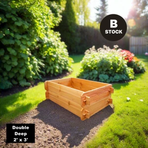 'B-Stock' TIMBERLANE GARDENS Cedar Raised Garden Bed Planter Vegetable Gardening - Picture 1 of 9