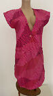 FENDI Kleid Vintage 80er Hot Pink Scribbles Cotton IT42-S/M Original Rare Italy
