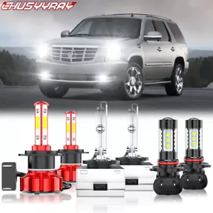 For Cadillac Escalade 2007 2008 H7 D1S 9006 LED/HID Headlight + Fog Lights Bulbs - Bild 1 von 12