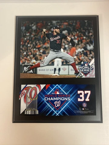 MLB Washington Nationals - 2019 World Series Plaque - #37 Stephen Strasburg Cover